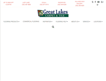 Tablet Screenshot of greatlakescarpet.com